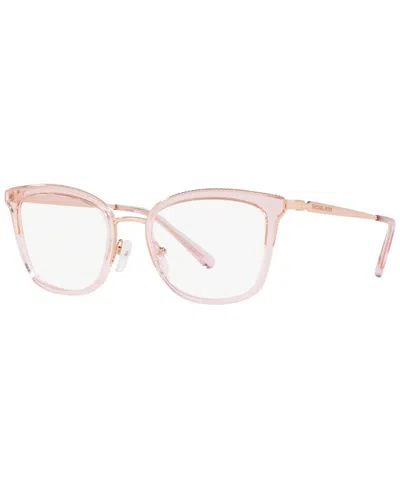 Michael Kors Mk3032 Women's Square Eyeglasses In Pink