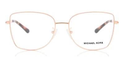 Michael Kors Mk3035 Memphis 1108 Women's Glasses Rose-gold Size 54 - Free Lenses - Blue Light Block Available In Green