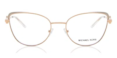 Michael Kors Mk3058b Trinidad 1108 Women's Glasses Rose-gold Size 54 - Free Lenses - Blue Light Block Available In White