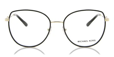 Michael Kors Mk3066j Empire Round Women's Glasses, Gold, Size 53 In Black