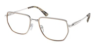 Michael Kors Mk3080 Steamboat Men's Glasses, Silver, Size 56 In Gray