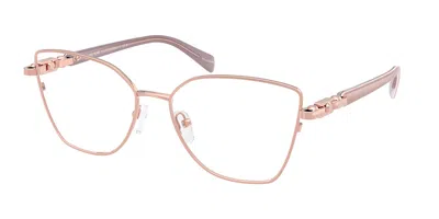 Michael Kors Mk3090 Nikki Beach Women's Glasses, Gold, Size 53 In Pink