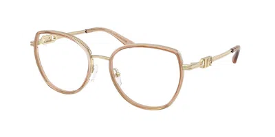 Michael Kors Mk3101 Kiawah Women's Glasses, Brown, Size 53 In Gold