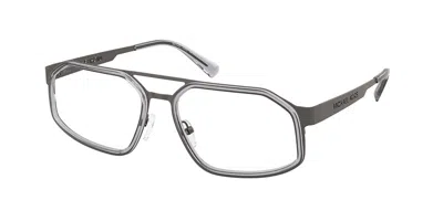 Michael Kors Mk3111 Bristol 1022 Men's Glasses Gunmetal Size 57 - Free Lenses - Blue Light Block Available In Gray