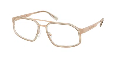 Michael Kors Mk3111 Bristol 1899 Men's Glasses Gold Size 57 - Free Lenses - Blue Light Block Available In Neutral