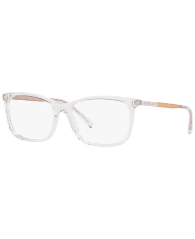 Michael Kors Mk4030 Women's Rectangle Eyeglasses In Clear