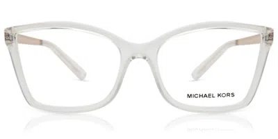 Michael Kors Mk4058 Caracas Women's Glasses, Clear, Size 54 In White