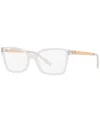 Michael Kors Mk4058 Women's Rectangle Eyeglasses In Crystal