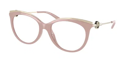 Michael Kors Mk4089u Ajaccio 3111 Women's Glasses Pink Size 53 - Free Lenses - Blue Light Block Available In Solid Rose Pink