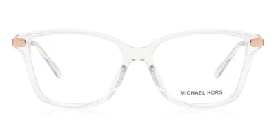 Michael Kors Mk4105bu Georgetown Women's Glasses, Clear, Size 52 In Metallic