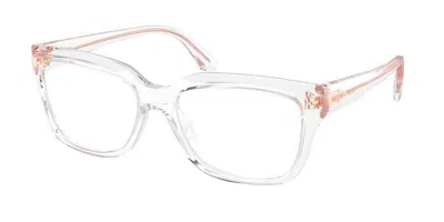 Michael Kors Mk4117u Birmingham Women's Glasses, Clear, Size 54 In Red