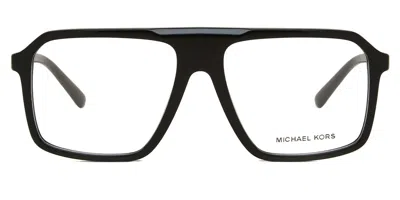 Michael Kors Mk4123u Montreux Men's Glasses, Black, Size 57 In White