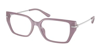 Michael Kors Mk4134u Crete Women's Glasses, Purple, Size 52 In Pattern