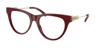 Michael Kors Mk4137 Ocean Drive Women's Glasses, Red, Size 52 In Burgundy