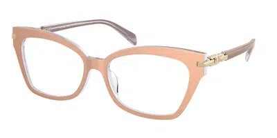 Michael Kors Mk4146u Montego Bay 4015 Occhiali Da Vista Marroni Per Donna (solo Montatura) In Pink