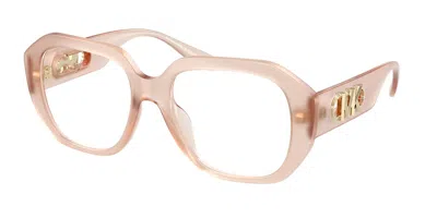 Michael Kors Mk4148u Valletta 3449 Occhiali Da Vista Marroni Per Donna (solo Montatura) In Pink