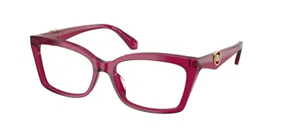Michael Kors Mk4165u Garzeno Women's Glasses, Purple, Size 53 In Red