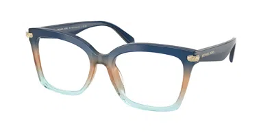 Michael Kors Mk4166u Greenville Women's Glasses, Blue, Size 53 In Multi