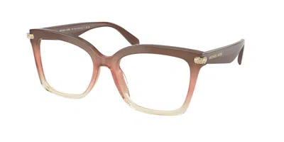 Michael Kors Mk4166u Greenville Women's Glasses, Pink, Size 53 In Brown
