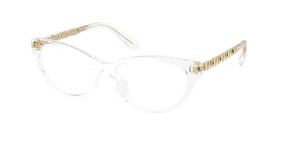 Michael Kors Mk4171u Douro Valley 3015 Occhiali Da Vista Chiari Per Donna (solo Montatura) In White