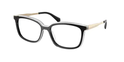 Michael Kors Mk4183u Asturias 3005 Occhiali Da Vista Neri Per Donna (solo Montatura) In Black