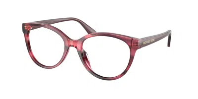 Michael Kors Mk4213u Narragansett 4053 Women's Glasses Red Size 53 - Free Lenses - Blue Light Block Available In Brown