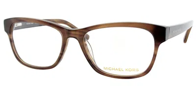 Michael Kors Mk829m 226 Unisex Rectangle Eyeglasses 53mm In Multi