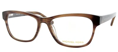 Michael Kors Mk829m 226 Unisex Rectangle Eyeglasses 53mm In White