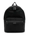 Michael Kors Adjustable Strap Front Zip Handle Backpack In Black