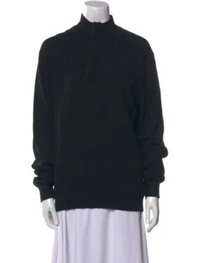 Pre-owned Michael Kors Mock Neck Sweater In Black