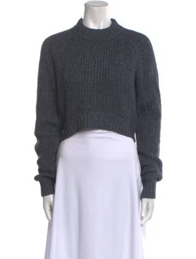 Pre-owned Michael Kors Mock Neck Sweater In Blue