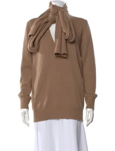 Pre-owned Michael Kors Mock Neck Sweater In Brown