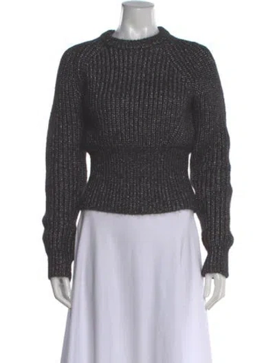 Pre-owned Michael Kors Mock Neck Sweater In Gray