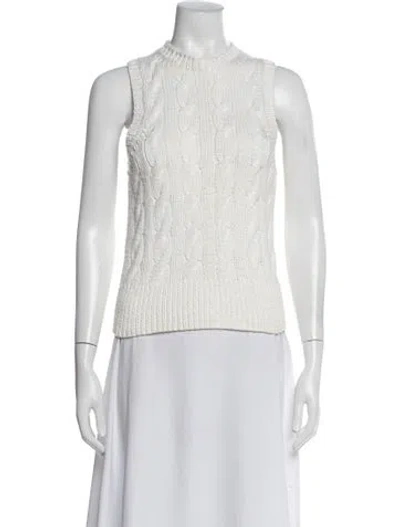Pre-owned Michael Kors Mock Neck Sweater In Neutral