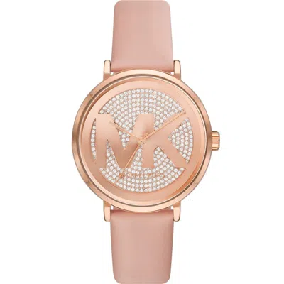 Michael Kors Women's Addyson Quartz Three-hand Blush Leather Watch 40mm