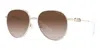 Michael Kors Women's 58mm Light Gold / White Sunglasses