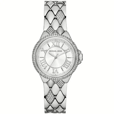 Michael Kors Women's Camille Three-hand Silver-tone Stainless Steel Watch 33mm