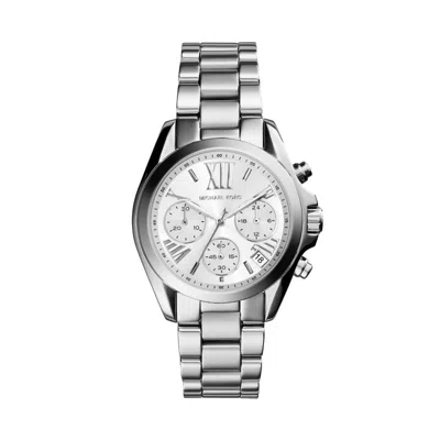 Michael Kors Women's Bradshaw Silver-tone Stainless Steel Bracelet Watch 36mm In No Color