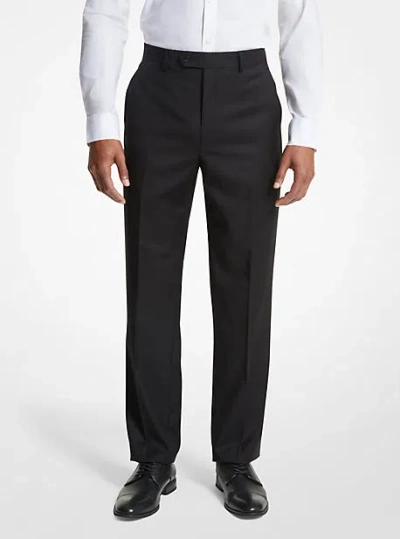 Michael Kors Modern-fit Wool Blend Suit Pants In Black