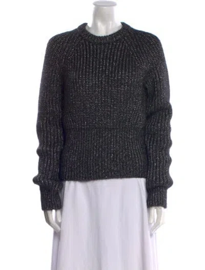 Pre-owned Michael Kors Mohair Crew Neck Sweater In Gray