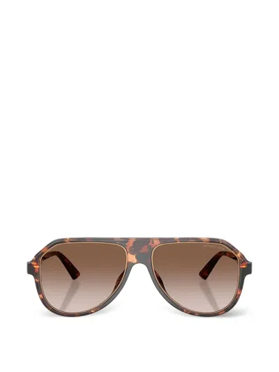 Michael Kors Molokai 59mm Gradient Pilot Sunglasses In Brown