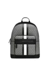Michael Kors Monogram Backpack In Gray