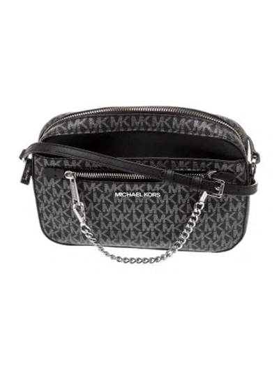 Pre-owned Michael Kors Monogram Belt Bag In Black