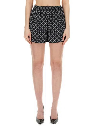 Michael Kors Monogram Bermuda Shorts In Multicolour