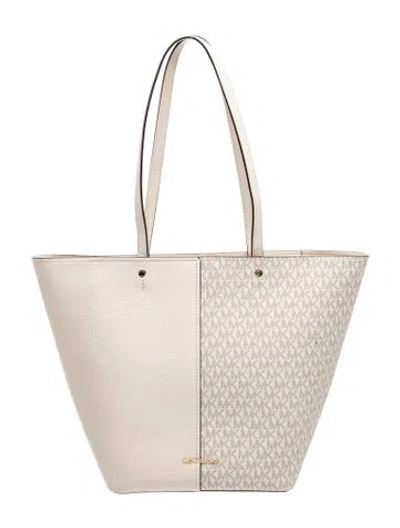 Pre-owned Michael Kors Monogram Bucket Bag In Neutral