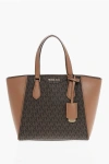 Michael Kors Taryn Printed Canvas Shoulder Bag In Brown
