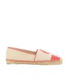 Michael Kors Monogram-embroidered Espadrilles In Nude
