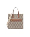 Michael Kors Monogram-jacquard Tote Bag In Multicolor