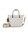 Michael Kors Monogram-jacquard Tote Bag In Neutrals
