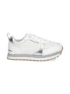 Michael Kors Monogram Logo Sneakers In White